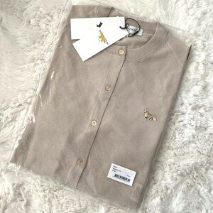 NWT - Maison Kitsune Baby Fox Women's Cardigan - Marble